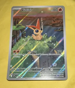 Pokemon TCG Victini Promo #208 Illustration Rare (Jumbo) (Near-Mint) - Image 1