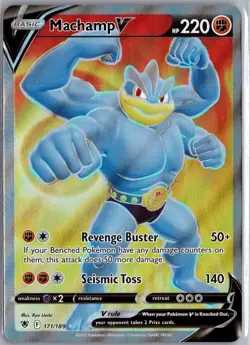 Pokemon Machamp V (Full Art) SWSH10: Astral Radiance #171/189 - Image 1