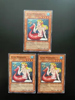 Yugioh Cure Mermaid LON-041 Common Unlimited Edition MP/HP X3 - Image 1