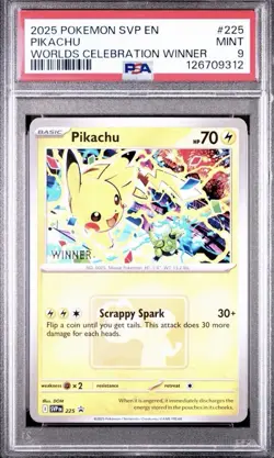 Pikachu -225 World Championship 2025 Winner Scarlet & Violet Promo Cards Regular - Image 1