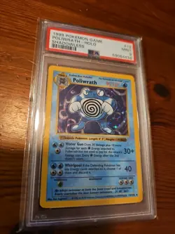 1999 Poliwrath Holo Rare Pokemon TCG Card 13/102 Base Set Shadowless - Image 1