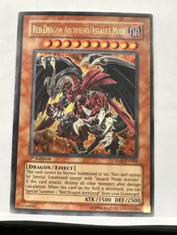 Red Dragon Archfiend/Assault Mode CRMS-EN004 Crimson Crisis Ultra Rare 1st - Image 1