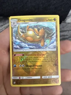 Pokemon Dragonite 151/236 SM Reverse Holo - Unified Minds TCG Card Nm - Image 1