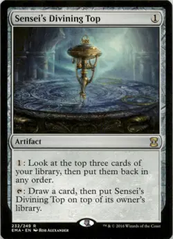 2016 Magic the Gathering MTG #232 Sensei's Divining Top - Artifact - Image 1