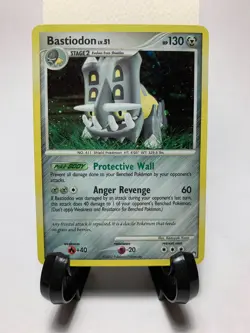 Bastiodon 21/123 Holo Mysterious Treasures Theme Deck Holo Pokemon Swirl - Image 1