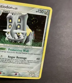 Bastiodon 21/123 Holo Mysterious Treasures Theme Deck Holo Pokemon Swirl - Image 2