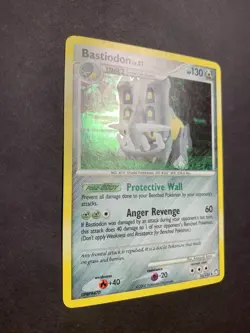 Bastiodon 21/123 Holo Mysterious Treasures Theme Deck Holo Pokemon Swirl - Image 4