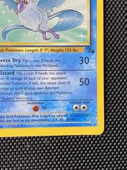 Articuno 17/62 Non-Holo 1999 Wizards Pokemon Fossil Unlimited LP+ - Image 4