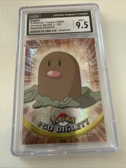 CGC 9.5 MINT+ Diglett Topps 2000 Chrome Series 1 50 Chrome Pokemon Card - Image 1