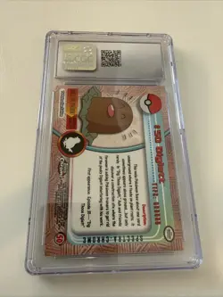CGC 9.5 MINT+ Diglett Topps 2000 Chrome Series 1 50 Chrome Pokemon Card - Image 2