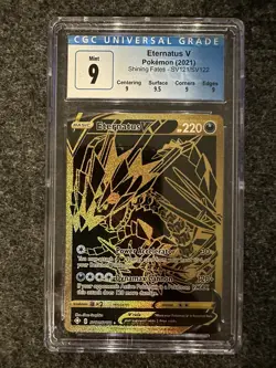 Pokemon Eternatus V SV121/SV122 Shining Fates Shiny Vault CGC 9 Graded - Image 1