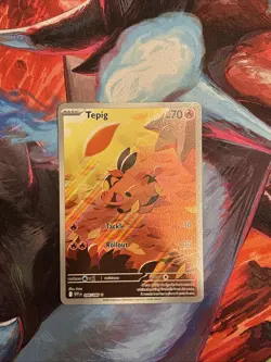 🔥Tepig 096/086 SV: White Flare Illustration Rare Full Art Pokemon TCG NM+🔥 - Image 1