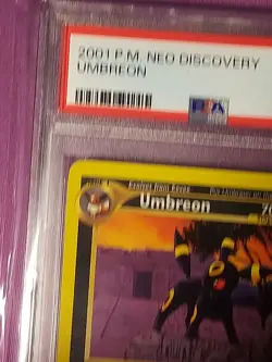 POKEMON 2001 UMBREON NEO DISCOVERY 32/75 PSA 7- SHOULD BE HIGHER GRADE - Image 4