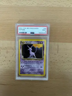 2001 Pokemon Espeon 20/75 Neo Discovery Regular Unlimited PSA 9 - Image 1