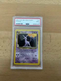 2001 Pokemon Espeon 20/75 Neo Discovery Regular Unlimited PSA 9 - Image 2