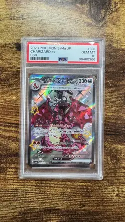 PSA 10 Charizard ex 331/190 SSR Shiny Treasure SV4a carta Pokemon jap - Image 1