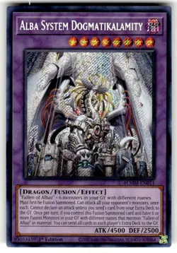 Yugioh Alba System Dogmakalamity BLMM-EN011 Secret Rare 1st Ed NM - Image 1