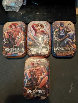 One Piece Tin Pack Set Vol 2 | TS-02 OP-13 Factory Sealed - 4 Tins - Image 1