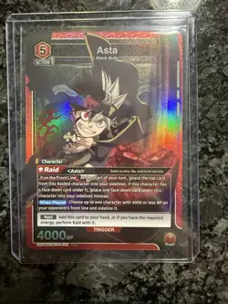 Union Arena CCG Black Clover Asta BCV-1-075 Super Rare - Image 1