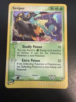 Pokemon TCG Seviper Holo Rare Card 11/100 EX Sandstorm LP+ - Image 1