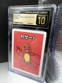 🔥🔥CGC PRISTINE 10 CHARMANDER OLD MAID PLAYING CARDS 2019 JAPANESE POKEMON CARD - Image 3