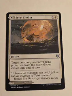 Sejiri Shelter Sejiri Glacier X1 ZNR MTG Zendikar Rising Uncommon - Image 1