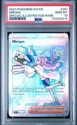 2023 POKEMON SVI EN-SCARLET & VIOLET SPECIAL ILLUSTRATION RARE MIRIAM PSA 10 - Image 1