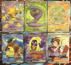 Pokemon SV 151 Ultra Rare Lot Alakazam ex Kangaskhan ex Arbok ex (6) ae - Image 1