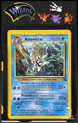 Carte Pokemon Amonistar 40/62 Edition 2 ED2 Unlimited Fossile Wizards FR 2 - Image 1