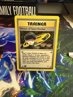 Minion Of Team Rocket 113/132 Gym Heroes 1st Edition Pokemon TCG - Image 1
