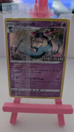 91 Dragapult Rebel Clash Stamped Sealed Promo Pokemon - Image 1
