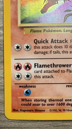 Pokemon TCG Flareon Jungle Holo Rare Card 3/64 LP+ - Image 2