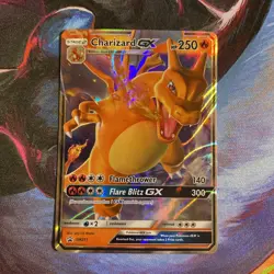 Pokemon TCG Charizard GX Black Star Promo SM211 Holo Card - LP - Image 1