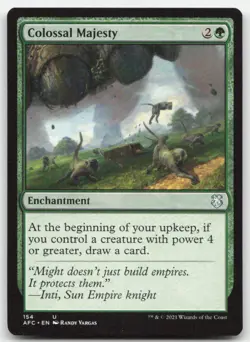 MTG Commander: Adventures in the Forgotten Realms #154 Colossal Majesty NM - Image 1