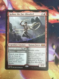 1x Kellan, the Fae-Blooded - Wilds of Eldraine - LP - MTG - Image 1