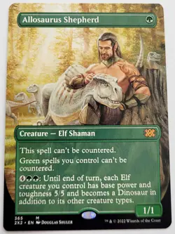 MTG Allosaurus Shepherd Borderless - Double Masters 2022 - LP - Image 1