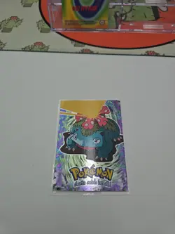 Pokemon Black Topps Logo Chrome Ivysaur Venusaur Holo Foil - Image 3