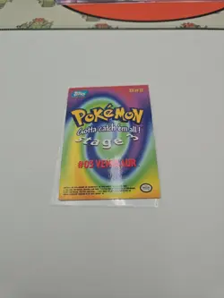 Pokemon Black Topps Logo Chrome Ivysaur Venusaur Holo Foil - Image 4