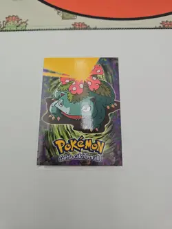 Pokemon Black Topps Logo Chrome Ivysaur Venusaur Holo Foil - Image 5