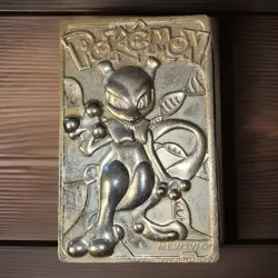 1999 Pokemon 23K Gold Plated Trading Card Only Mewtwo Vintage - Image 3