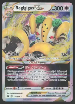Regigigas VSTAR 114/159 Ultra Rare Pokemon TCG Crown Zenith NM - Image 1