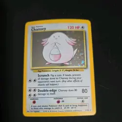 Pokemon Base Set Chansey 3/102 1999 WOTC Holo Rare English - Image 1