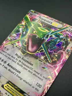Rayquaza EX XY66 Black Star Promo Holo Foil Pokemon TCG HP Scratched - Image 3