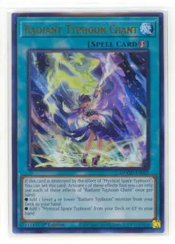 Yugioh Radiant Typhoon Chant DOOD-EN061 Ultra Rare 1st Edition NM - Image 1