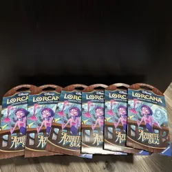 Disney Lorcana Azurite Sea - 6 Booster Packs Brand New Sealed - Image 1