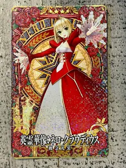 Fate Grand Order FGO Arcade Card Extra Saber Nero Claudius Second Sculpture Holo - Image 2
