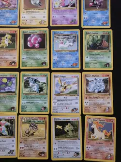 Pokemon Gym Heroes Challenge 100 Card No Duplicate Lot NM-LP WOTC Vintage TCG - Image 3