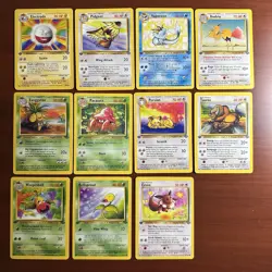 Pokemon 1st Edition Jungle Near Complete Non Holo Master Set 23/64 Cards NM-LP - Image 1