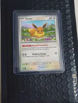 Pokemon Eevee TCG Prismatic Evolutions Card 074/131 Day Stamped - Image 1