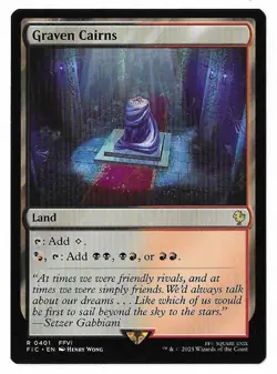 MTG Graven Cairns Final Fantasy Commander (FIC) Rare Magic Card #0401 Unplayed - Image 1